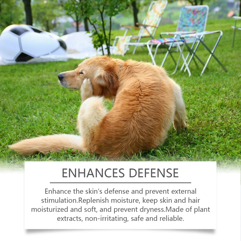 100ml Dog Shampoo for Itchy Skin - Fast Relief, Nourishing & Hydrating, Deodorizing Pet Wash to Smooth Fur & Soothe Sensitive