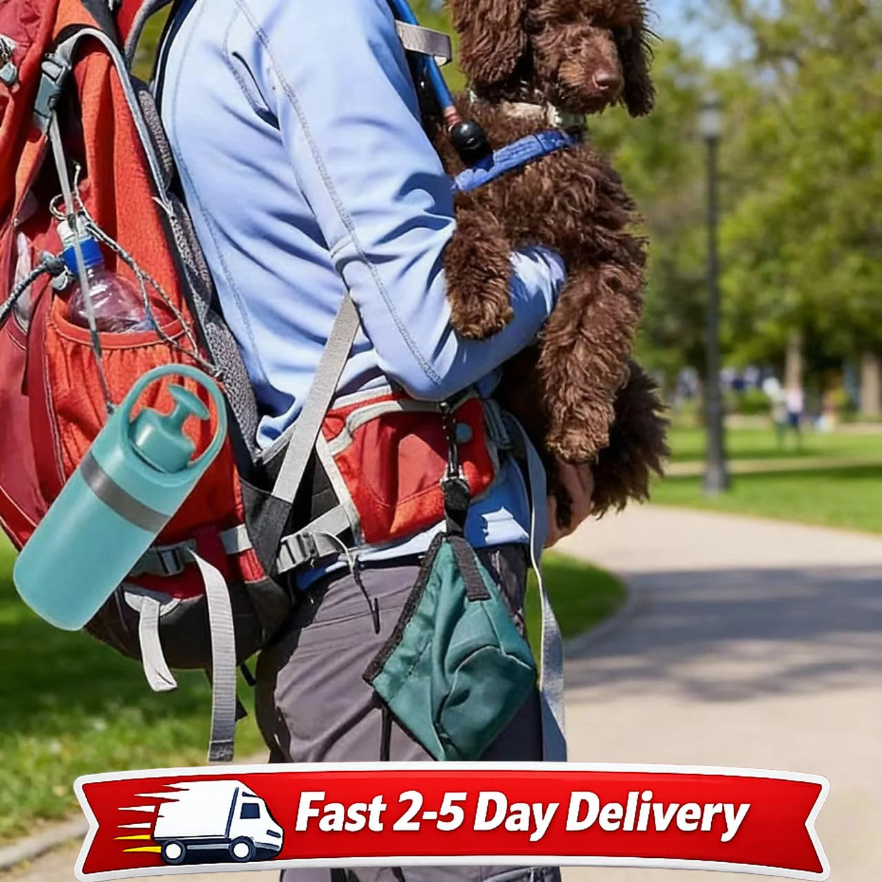 Portable Dog Pooper Scooper , No Touch Claw Pickup Tool with Waste Bag Holder