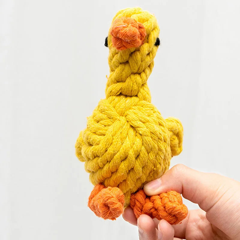 1pcs Bite Resistant Dog Chew Toy for Small Dogs , Cleaning Teeth , Rope Knot Ball Toy Animals