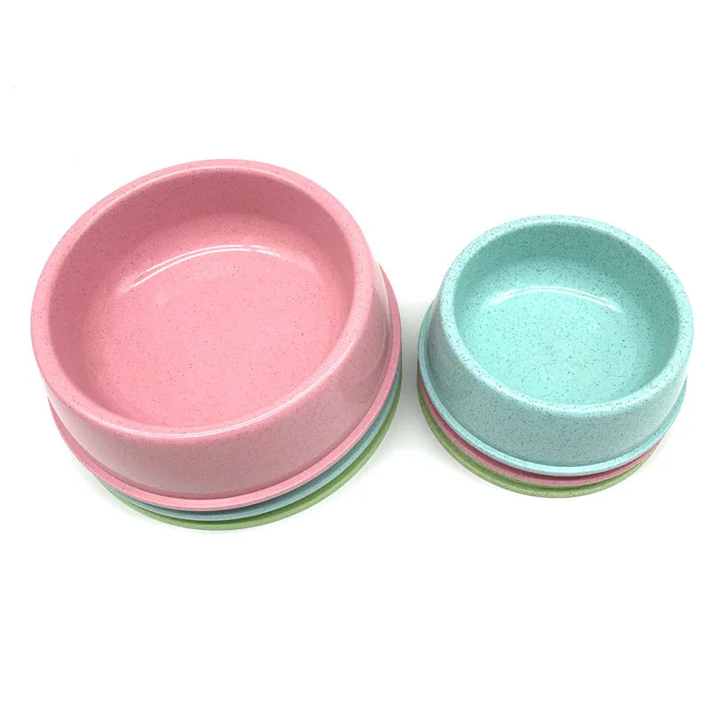 Dog ,Cat Water Feeding Bowl Durable Thicken Plastic