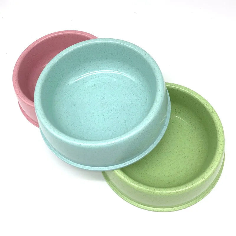 Dog ,Cat Water Feeding Bowl Durable Thicken Plastic