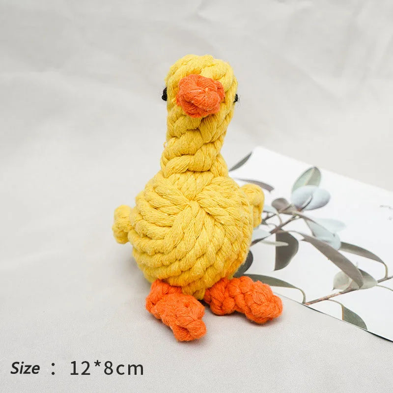 1pcs Bite Resistant Dog Chew Toy for Small Dogs , Cleaning Teeth , Rope Knot Ball Toy Animals
