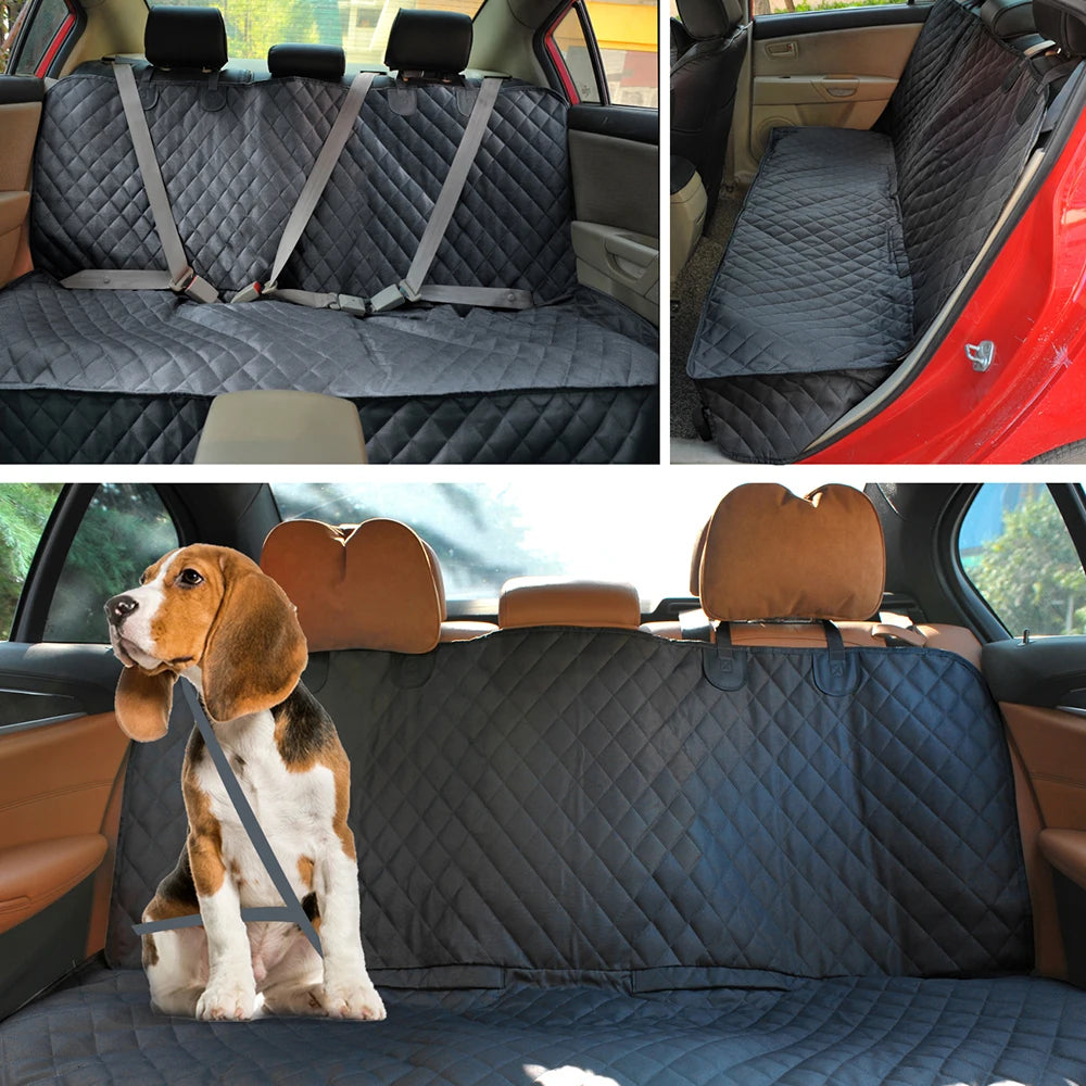 Dog Car Seat Cover, Waterproof Dog Car Seat Protector With Middle Seat Armrest For Dogs
