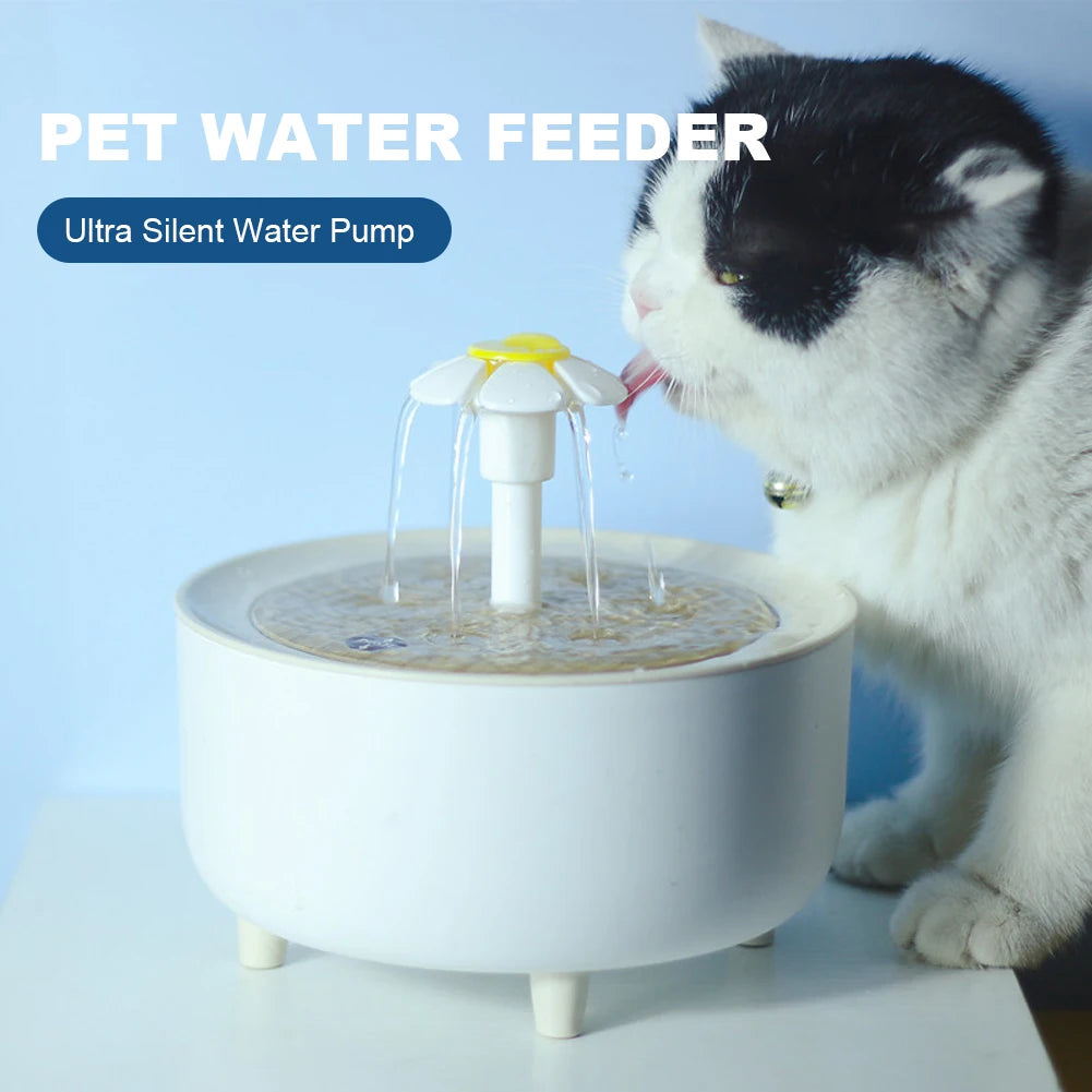 1200ml Automatic Cat Water Fountain, USB , Electric , Pet Drinking Water Dispenser