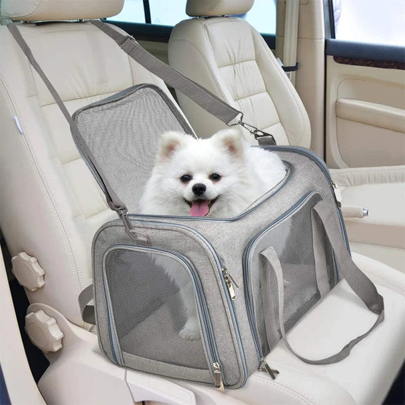 Portable Dog ,Cat Carrier Bag ,Soft Side Travel Bags, Airline Approved Transport