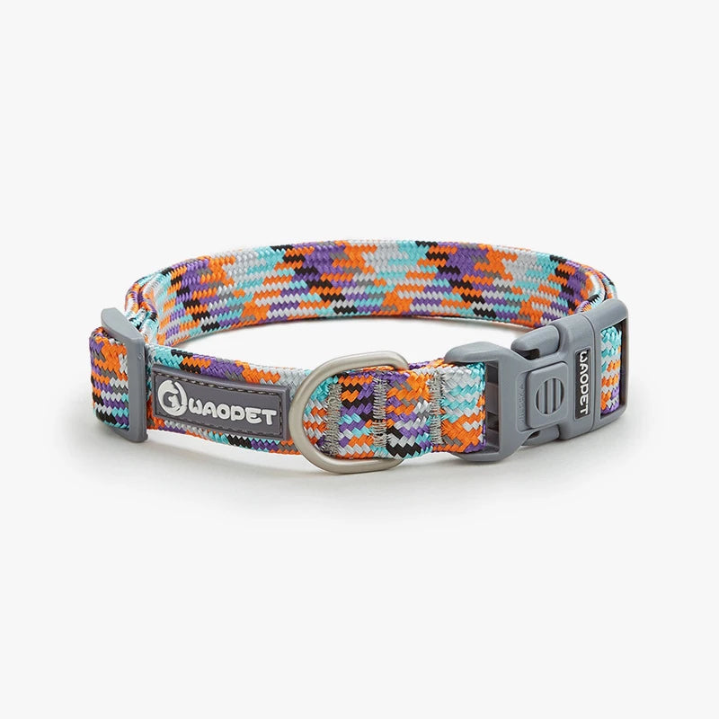 Nylon Dog Collar ,Adjustable, Reflective with Metal Buckle and Quick Release Buckle Large and Medium Dog Pet Collars