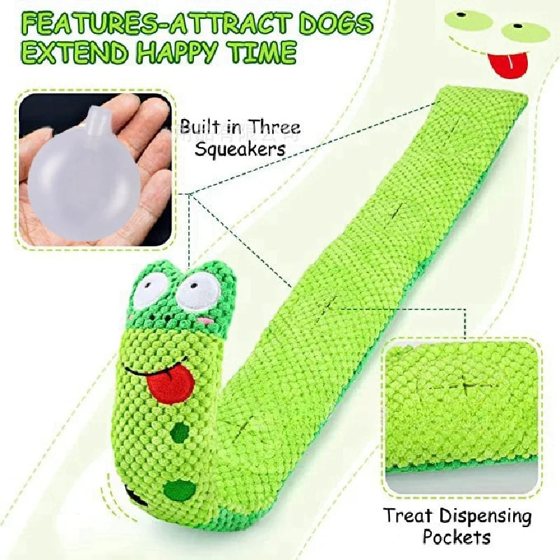 Dog Puzzle Toy, Plush Sound Toy ,Foldable Molar Puppy Nail Frog Sniffing Smell Food Interactive Speaker Stuff Dogs Supplies
