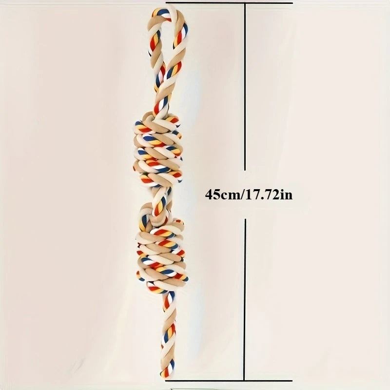 45cm Durable Teeth-Cleaning Rope Toy for Dogs - Pet Interactive Chewing and Play Toys,Tug Toy for Puppy Training
