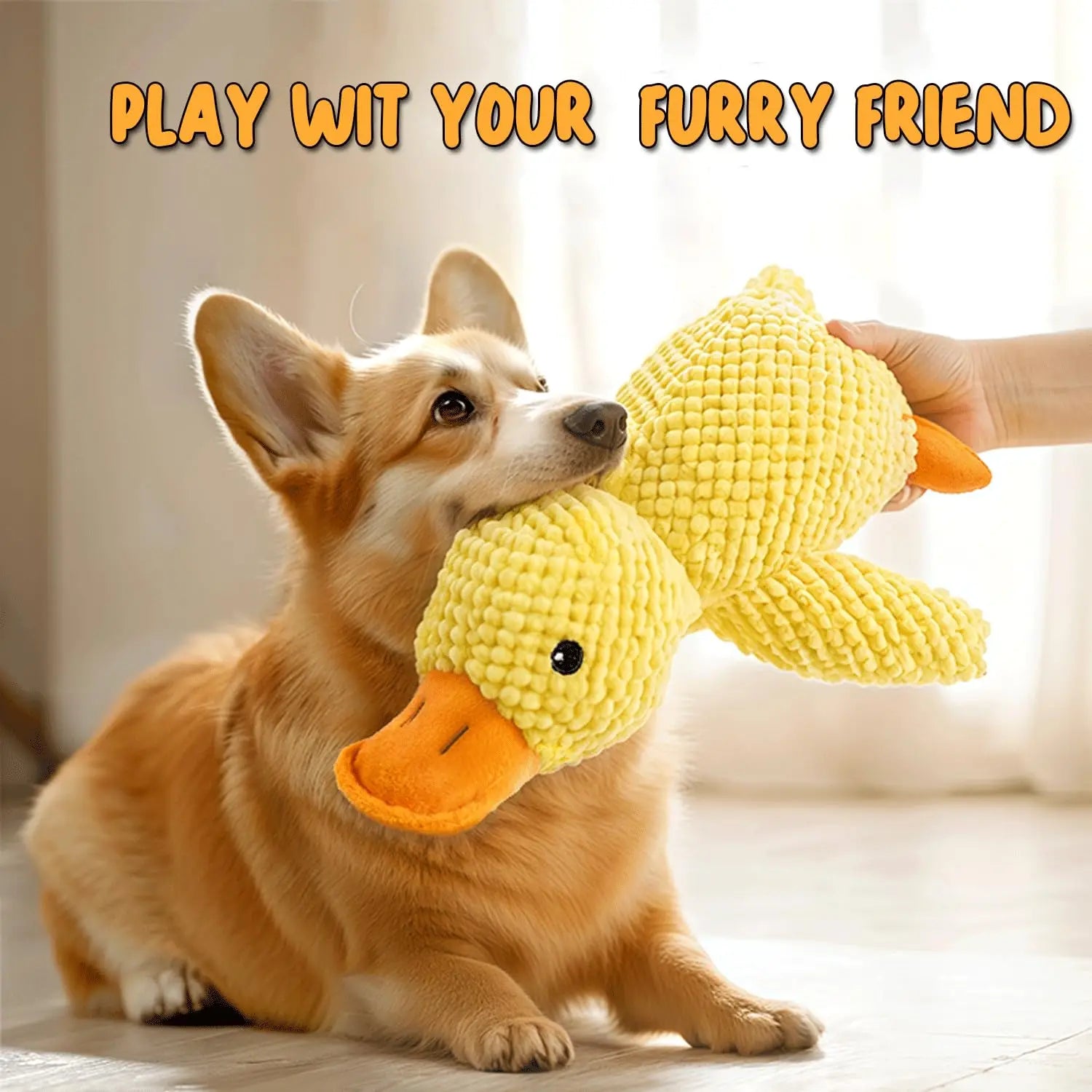 Plush Duck Squeaky Dog Toy,Soft  Toy for Small to Large Dogs,Relieve boredom and Sleep Companion,Dog Accessories