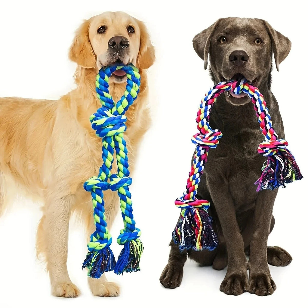 Knot Dog Toy, Indestructible Durable Chew Toy, Tug of War Interactive Toy, Suitable for Medium and Large Dogs