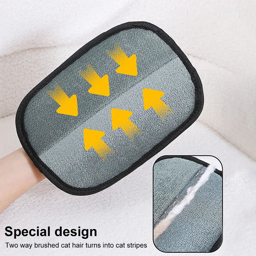 Electrostatic Hair Removal Glove, Pet Grooming Glove For Dogs and Cats,Double-Sided