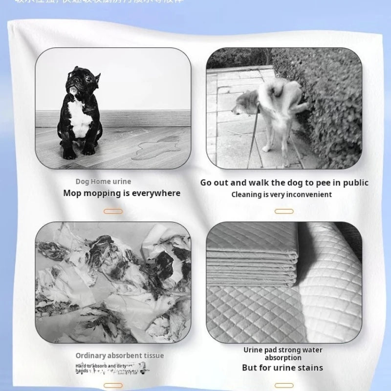 50pcs Dog＆Cat Urine Absorption Paper Pet Urine Absorption Sheets ,Puppy Specific Disposable Absorbent Diapers ,Urine Wiping Paper