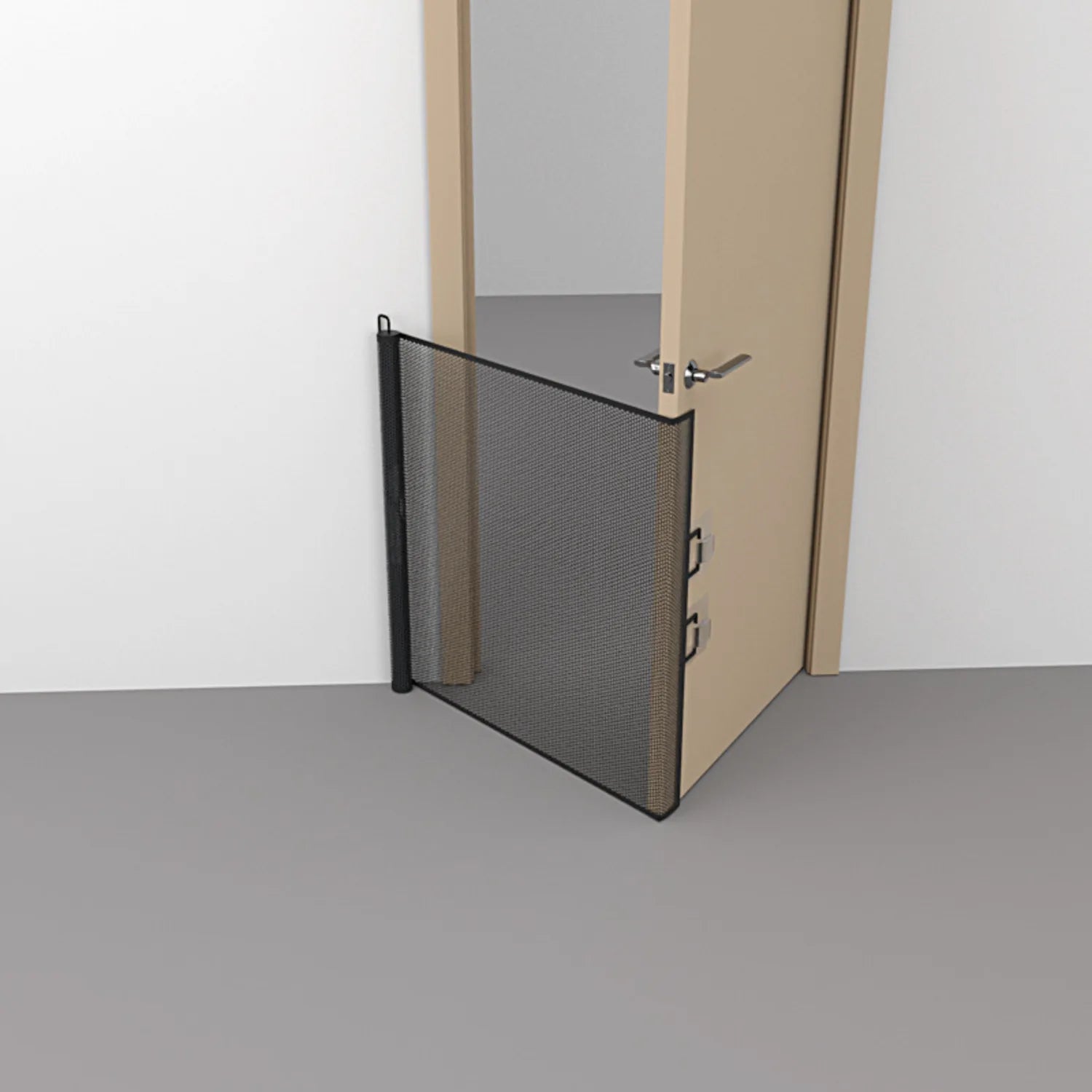 Retractable pet gate, mesh dog gate, cat enclosure for doorways, stairs, hallways, indoor/outdoor pet door stalls