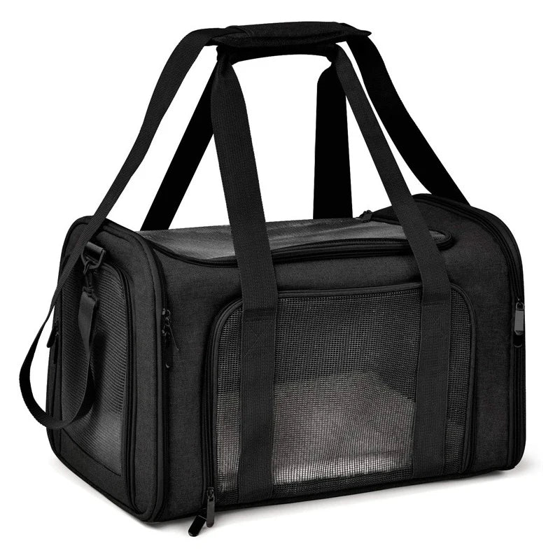 Portable Dog ,Cat Carrier Bag ,Soft Side Travel Bags, Airline Approved Transport