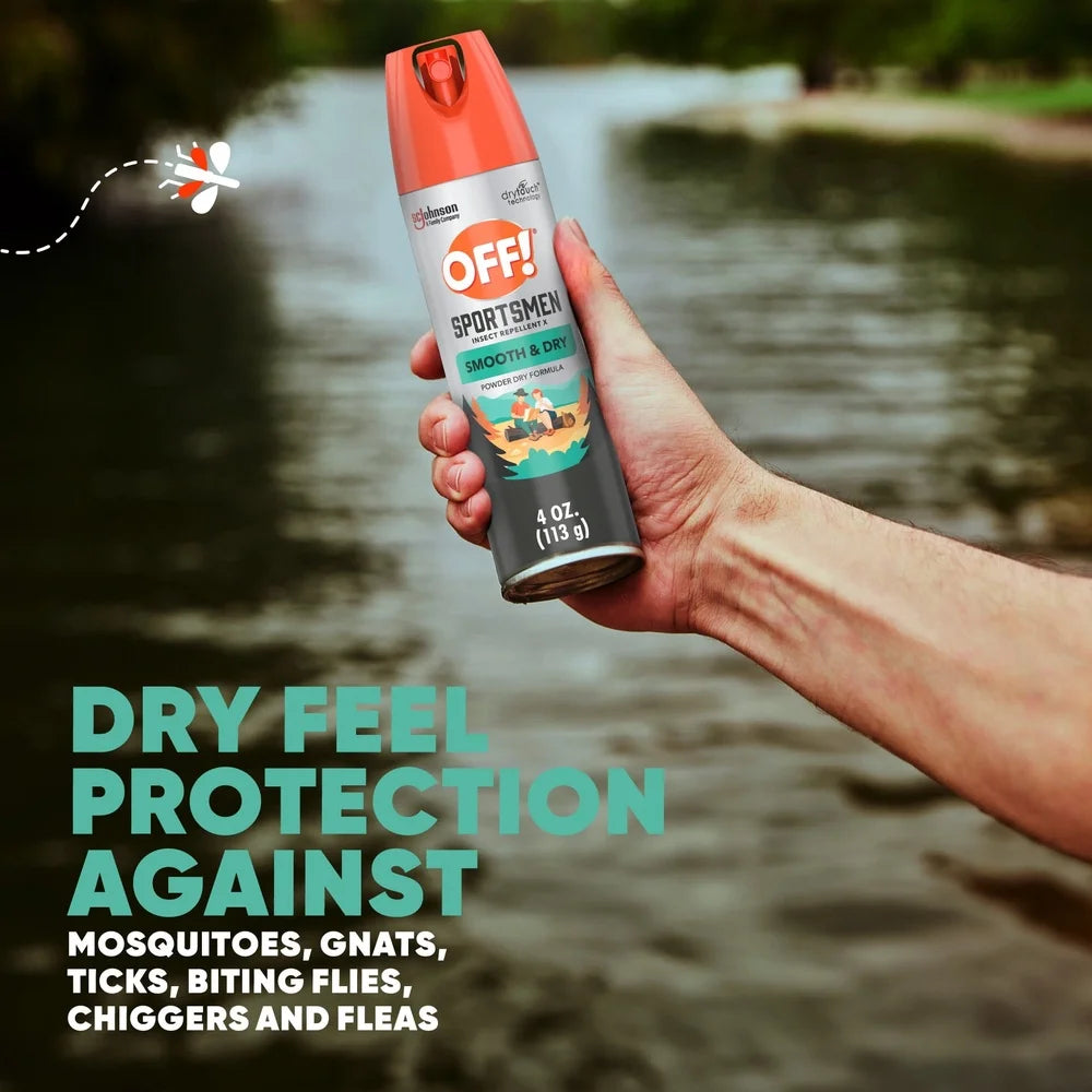 Family Care 15% DEET Insect Repellent Smooth Dry Aerosol Spray Value Pack Mosquito Tick Flea Biting Fly Outdoor Use