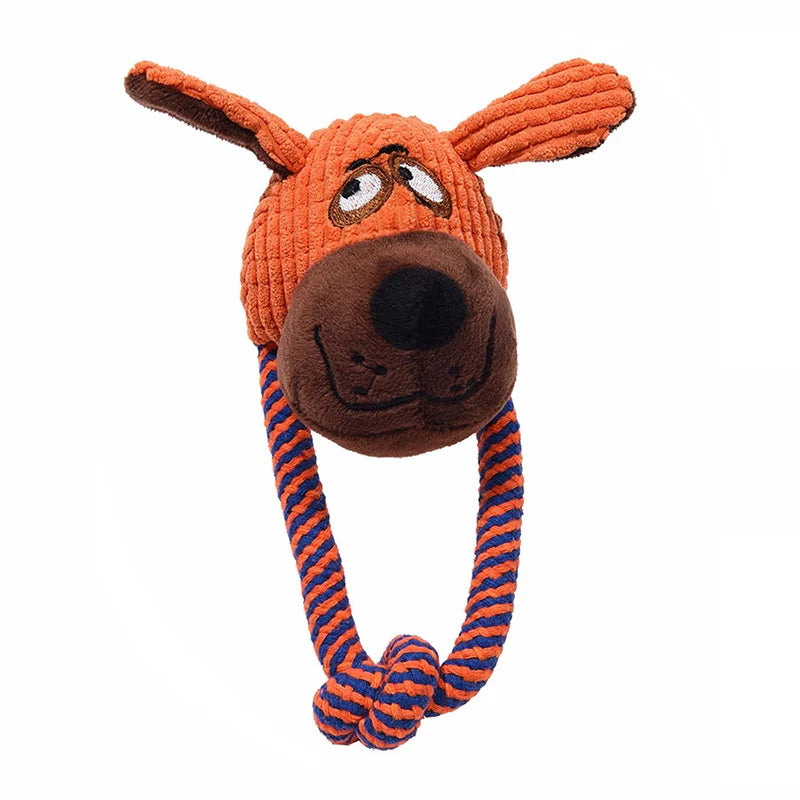 Cartoon Animals Chew Toy , Squeaky Dog Toys for Small Dogs , Bite Resistant Puppy Toy