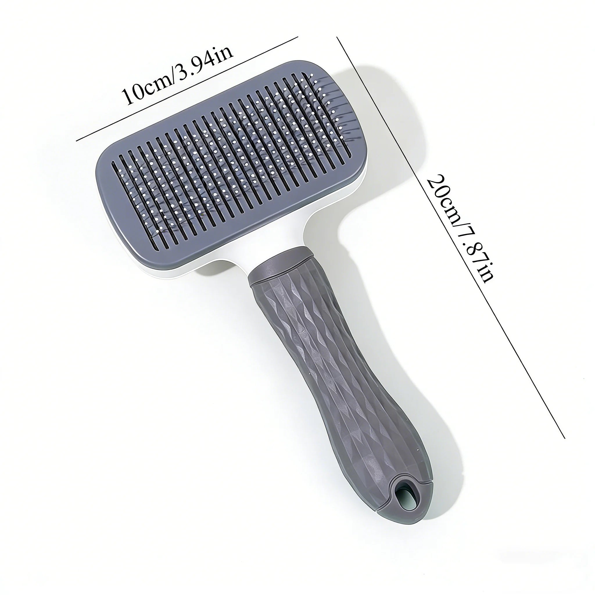 Gentle Pet Grooming & Massaging Brush, One-Click Hair Removal Comb for Dogs/Cats