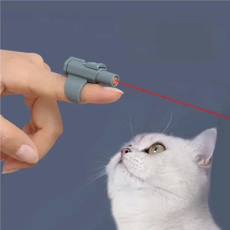 Portable Mini Laser Cat Toy - Finger Sleeve Design for Interactive Play and Endless Fun Infrared Cat Teasing Pen Pet Toy
