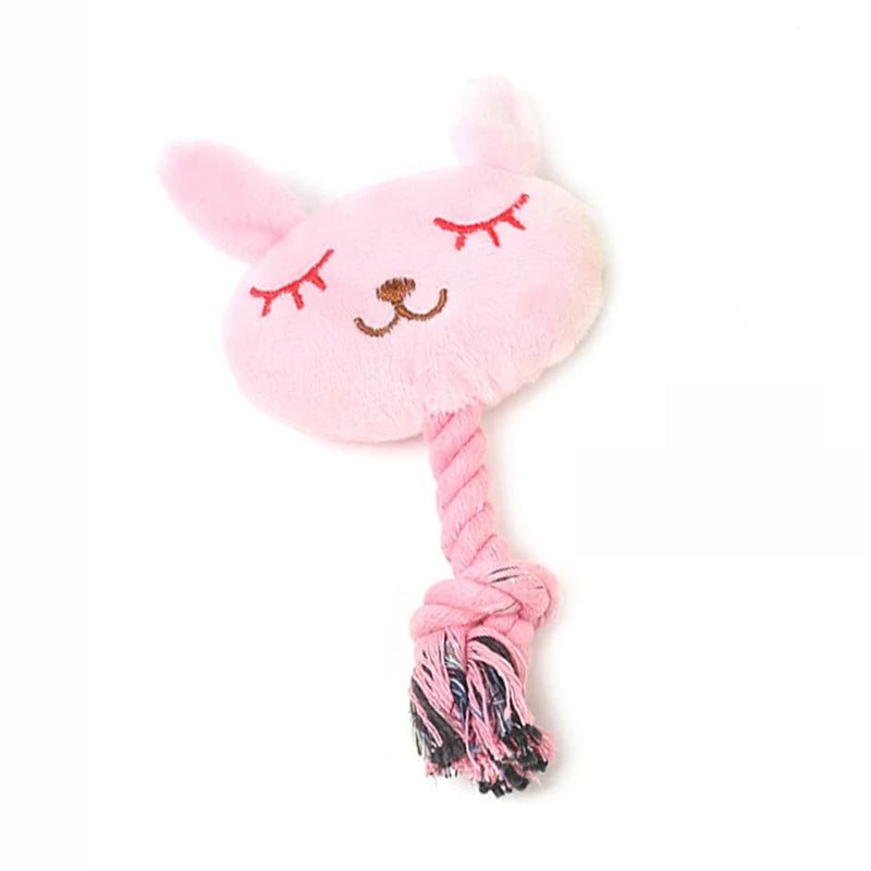 Cartoon Animals Chew Toy , Squeaky Dog Toys for Small Dogs , Bite Resistant Puppy Toy