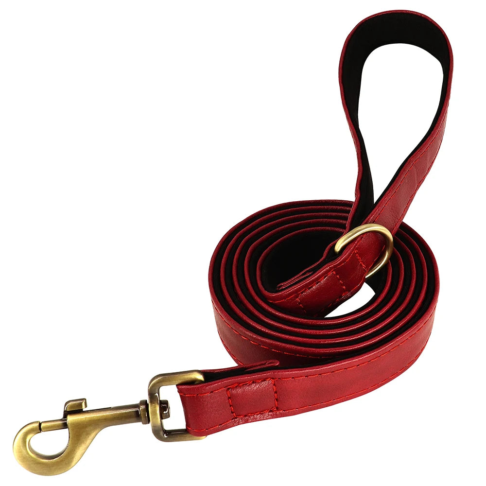 Personalized Dog Collar Leash for Small Large Dogs Soft Padded