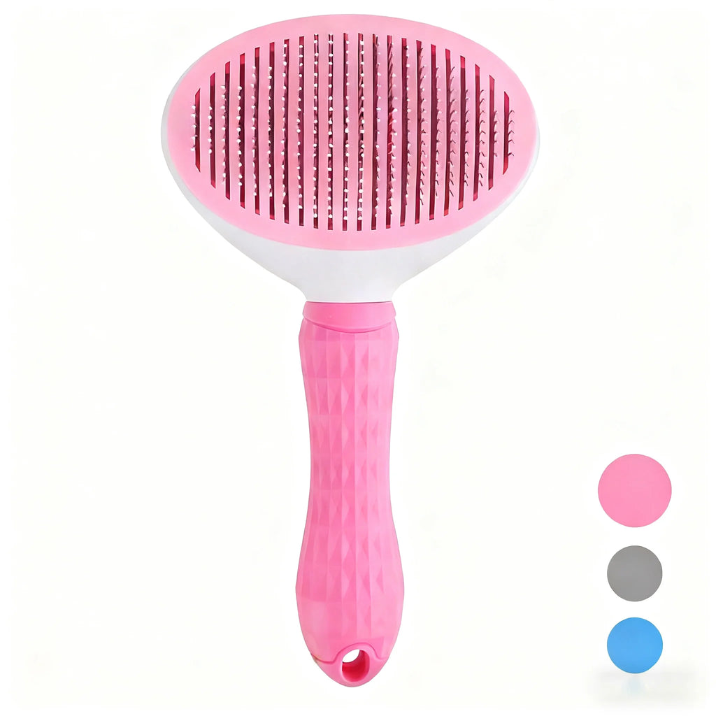 Self Cleaning Pet Hair Remover Brush For Dogs Cats, Grooming