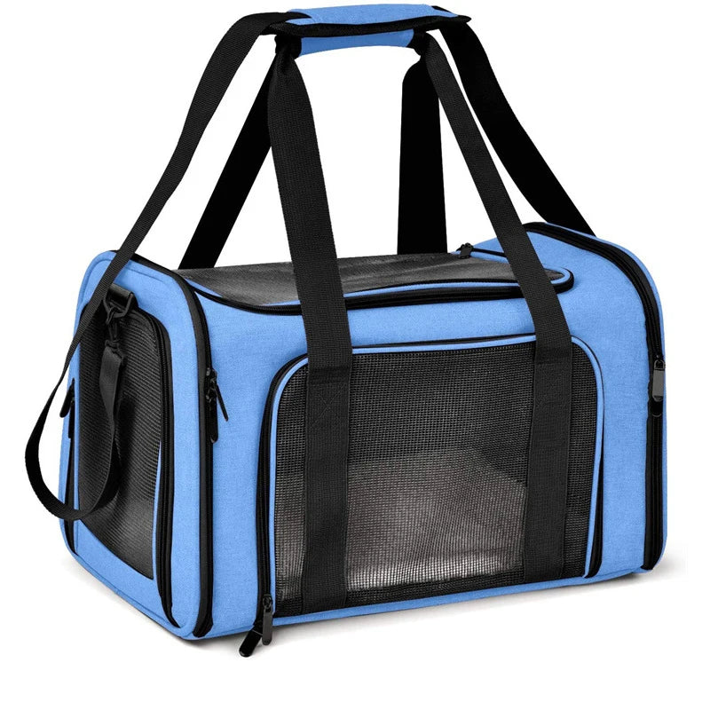 Portable Dog ,Cat Carrier Bag ,Soft Side Travel Bags, Airline Approved Transport