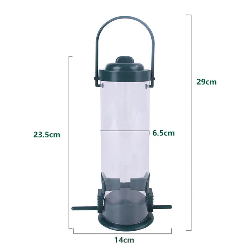 Bird Feeder, Outdoor Hanging Multiple Holes Bird Feeder Small Bird ,Automatic