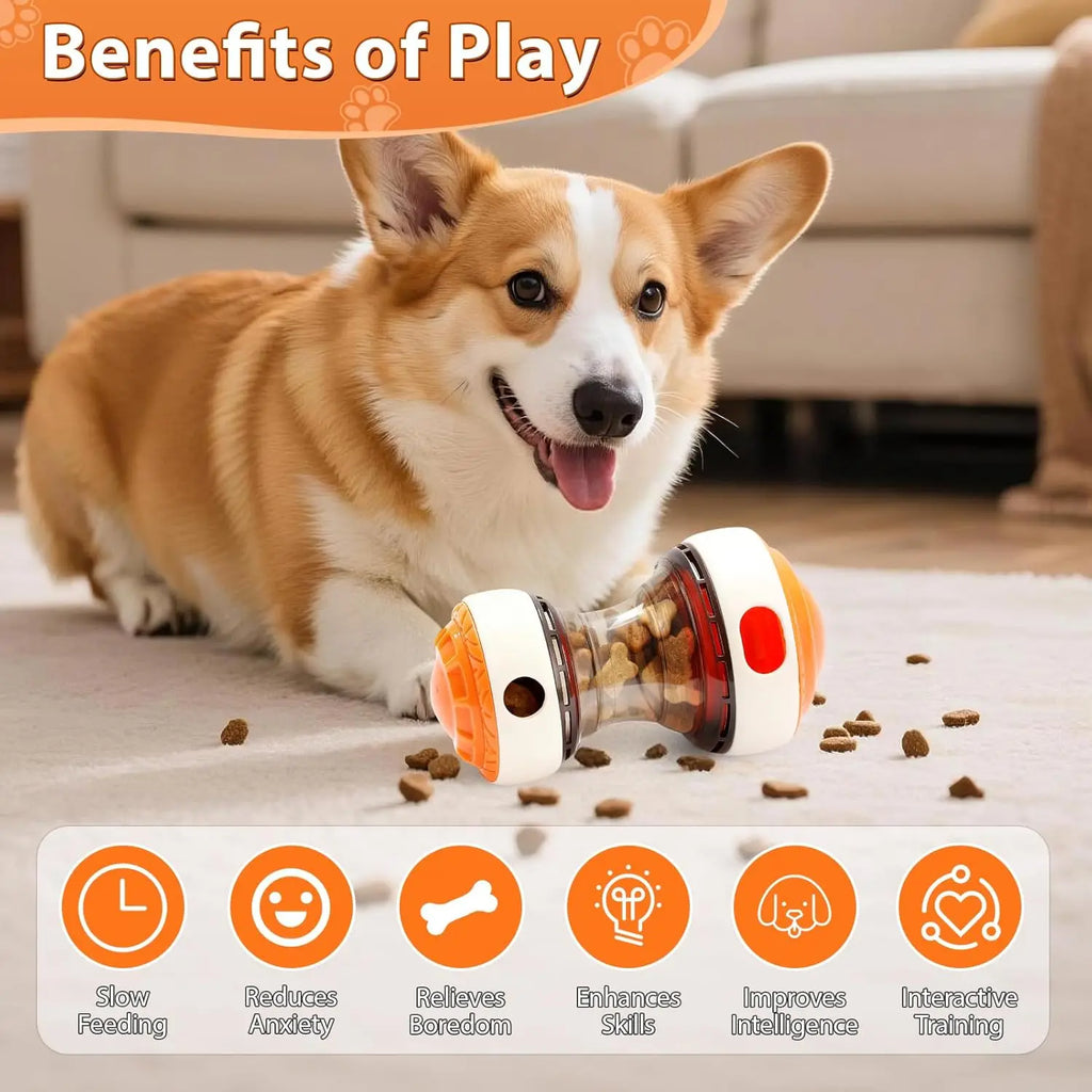 Interactive dog toys for small dogs - Adjustable Treat Dispensing  Slow Feeder, Puppy Training Toy