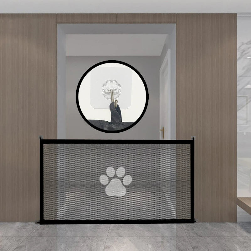 Pet Barrier,Portable Folding Breathable Mesh Cat and Dog Safety Fence  to Ensure Pet Safety