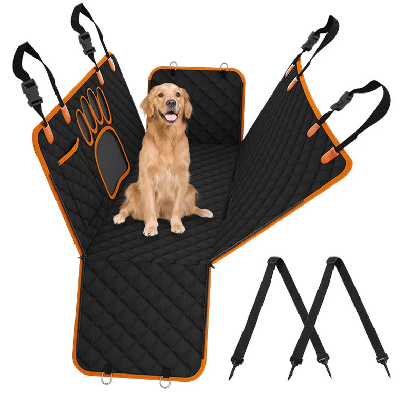 Visual Mesh Window and Side Zipper Car Seat & Door Protec Car Seat Cover, Waterproof ,Travel Mat Hammock