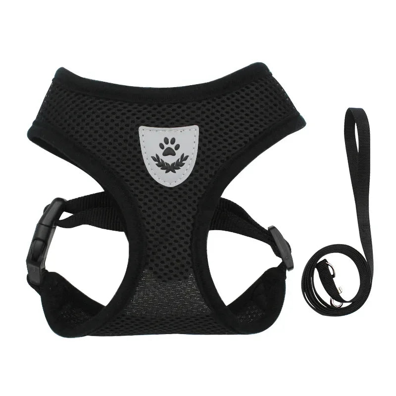 Adjustable Vest Polyester Mesh Breathable Harnesses Reflective for Small Dog and Cat