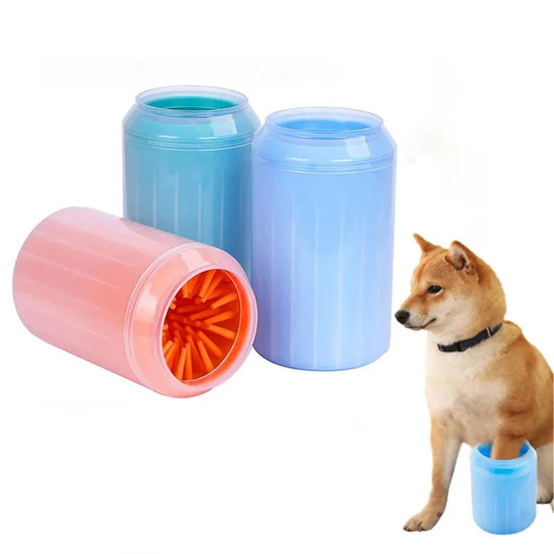 Paw Wash Cup,  Portable Cat Dog Paw Cleaning Brush , Soft Silicone  Washing Tool