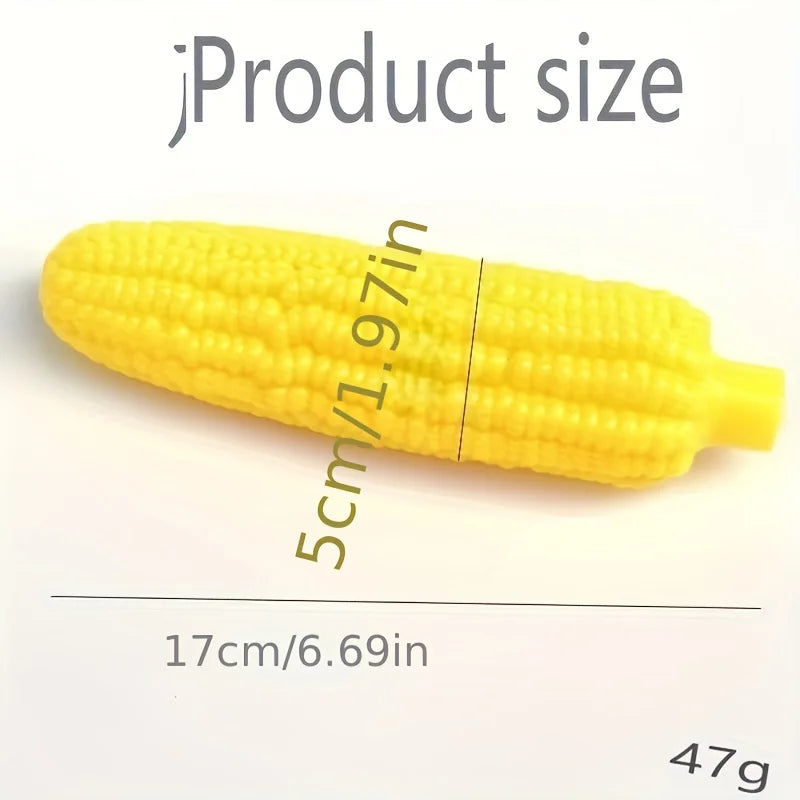 Indestructible Dog Chew Toy Heavy-Duty Rubber Bone Corn Grain Texture for Medium, Large Dogs