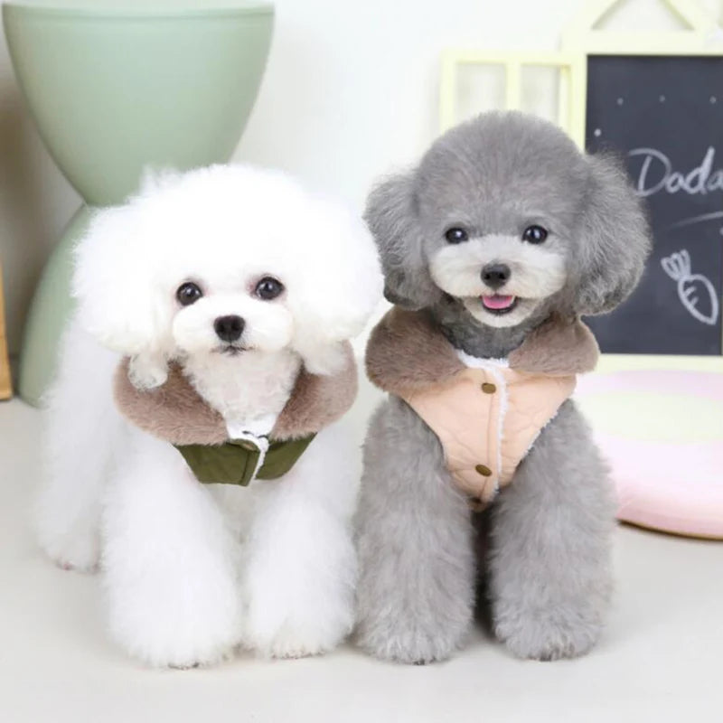 Warm Fleece Dog Vest Apparel for Small , Medium Dogs and Cats