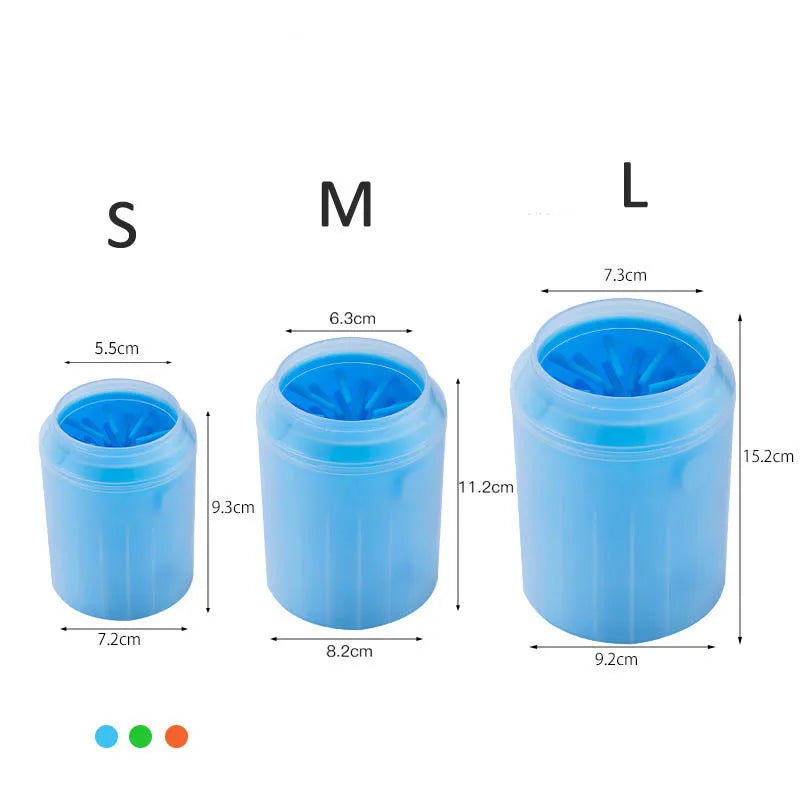 Paw Wash Cup,  Portable Cat Dog Paw Cleaning Brush , Soft Silicone  Washing Tool