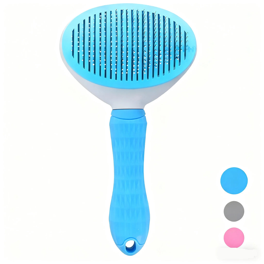 Self Cleaning Pet Hair Remover Brush For Dogs Cats, Grooming