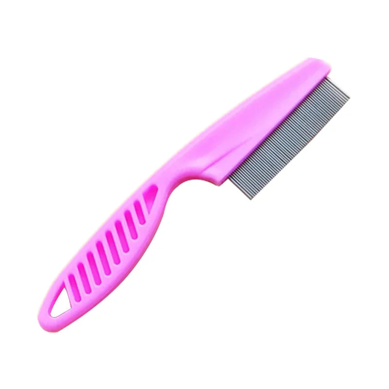 Pet Hair Shedding Comb Stainless Steel Flea Comb for Cats and Dogs