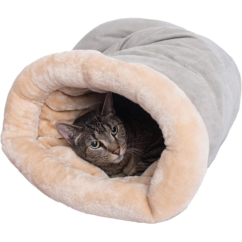 Cat Sleeping Bag Semi-enclosed Cat Nest Warm Small and Medium-sized,Can Be Disassembled and Washed