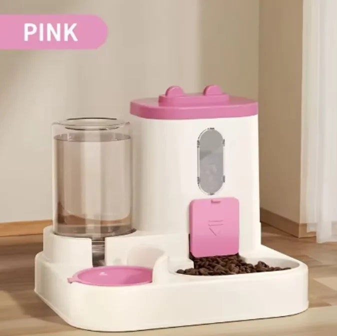 2in 1  Fully Automatic Cat Food Feeding and Water Dispenser