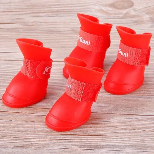 Dog Shoes,  Waterproof ,  Rain Shoes for Dogs and Puppies, Rubber Boots, Durable