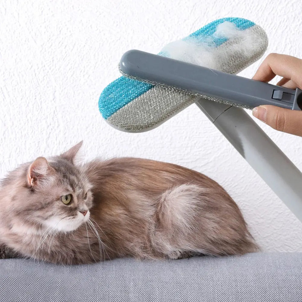 3 in 1 Pet Hair Remover, Long Handle Cleaning Brush