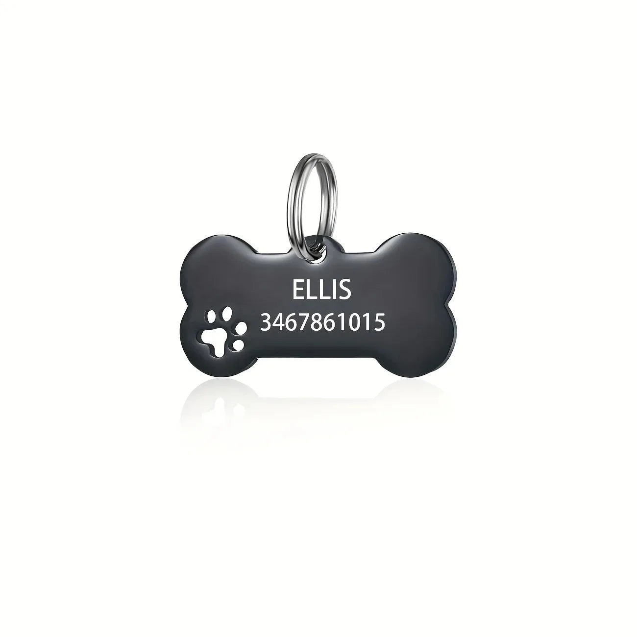 Personalized Engraved High Quality Dog ,Cat Tag with Name and Phone Number, Bone Shaped Pet Pendant for Custom Identification