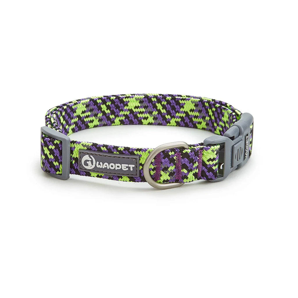 Nylon Dog Collar ,Adjustable, Reflective with Metal Buckle and Quick Release Buckle Large and Medium Dog Pet Collars