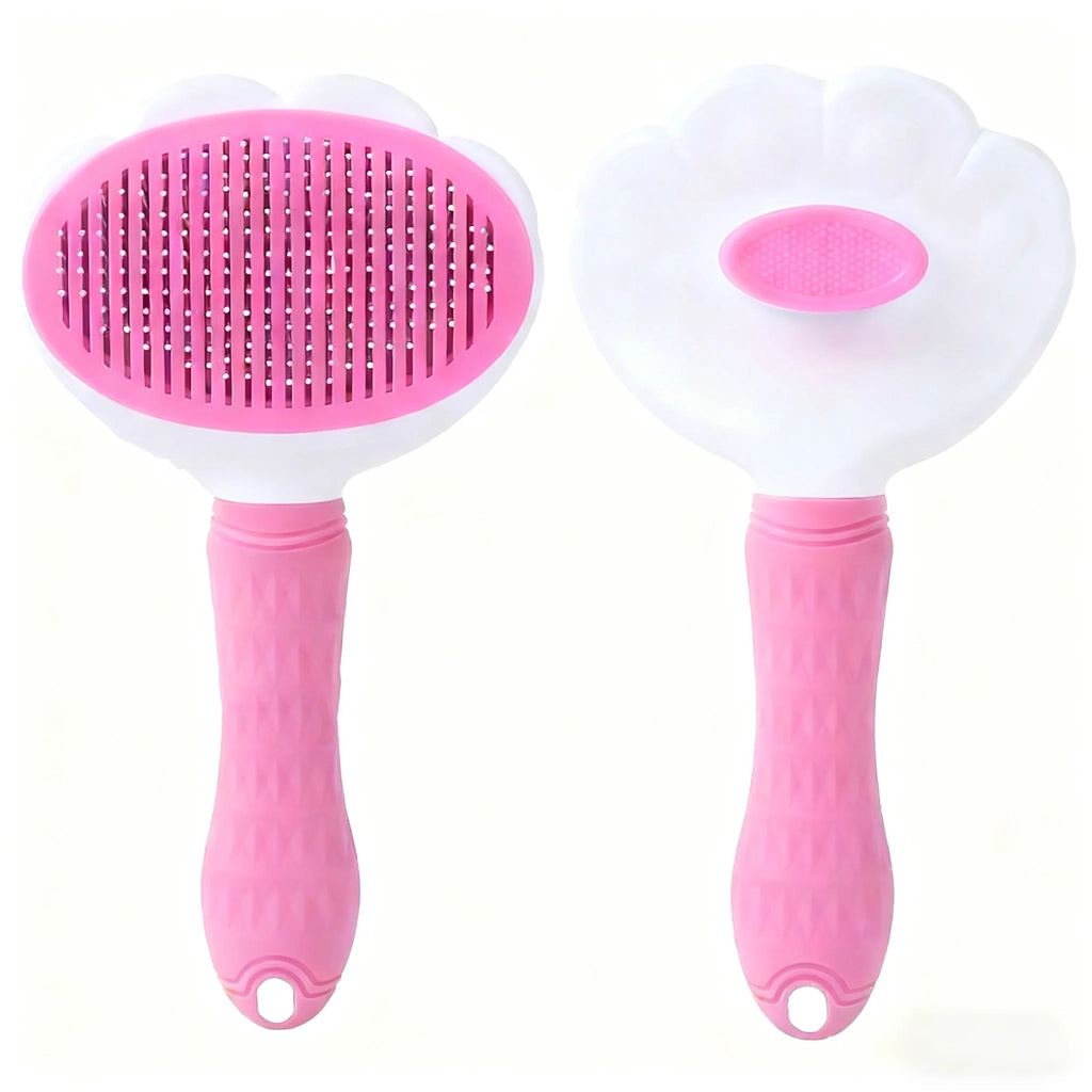 Self Cleaning Pet Hair Remover Brush For Dogs Cats, Grooming