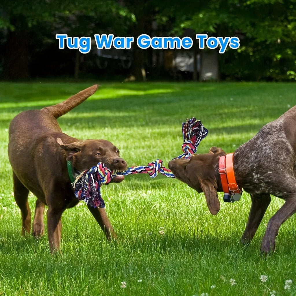 Knot Dog Toy, Indestructible Durable Chew Toy, Tug of War Interactive Toy, Suitable for Medium and Large Dogs
