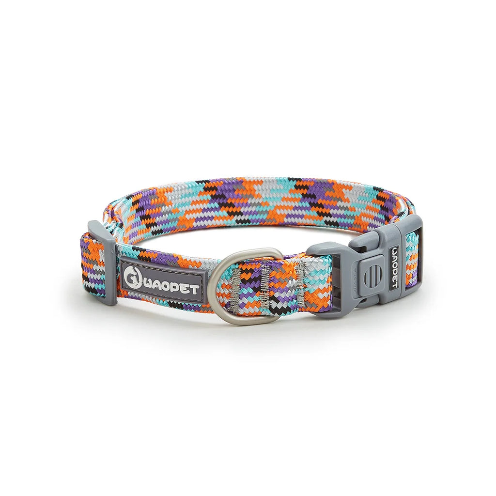 Nylon Dog Collar ,Adjustable, Reflective with Metal Buckle and Quick Release Buckle Large and Medium Dog Pet Collars