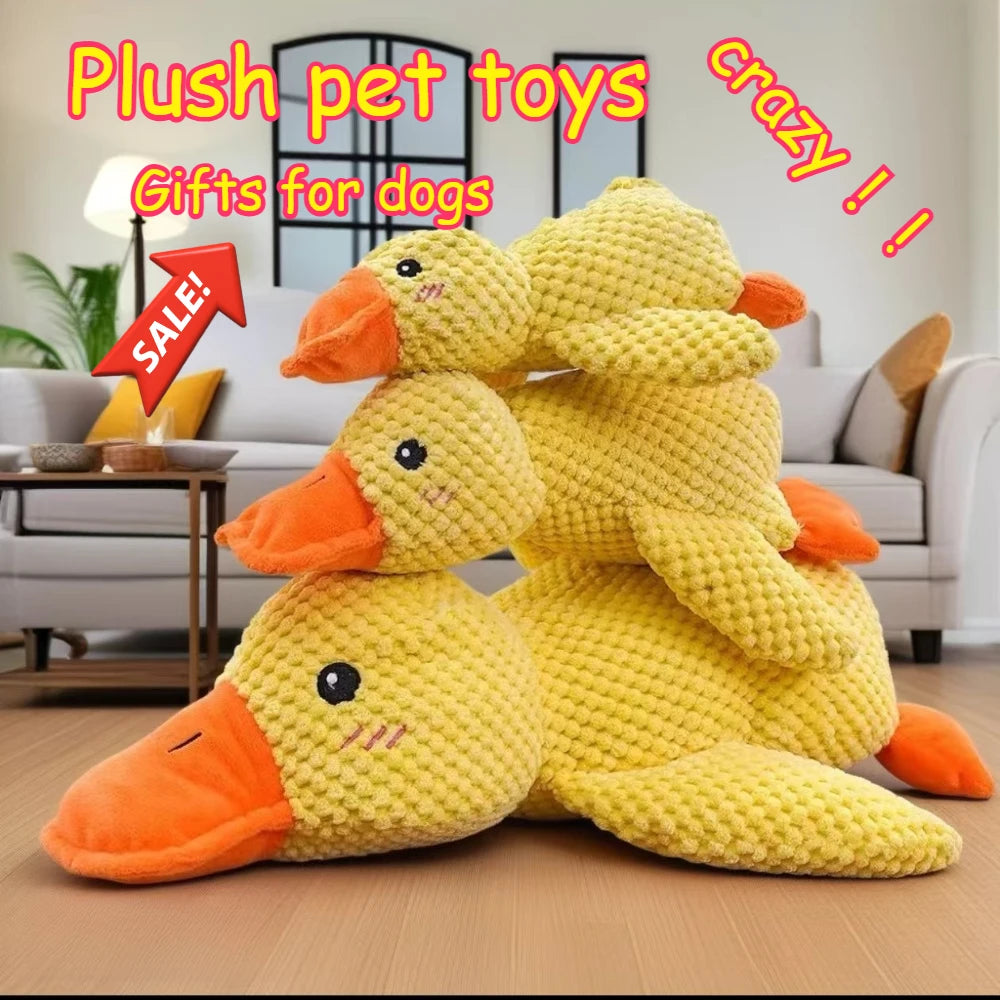 1/3PCS Things For Dogs Dogs Calming Duck Squeaky Plush Toy ,Luxury Sleep Aid Durable Puppy Companion