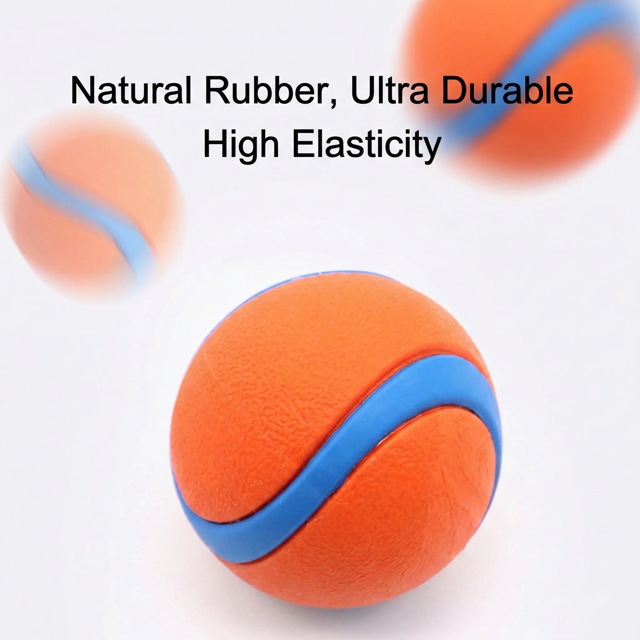 Interactive Dog Bouncy Ball, Natural Rubber , High Elasticity, Durable Chew Toy for Pet Training & Play