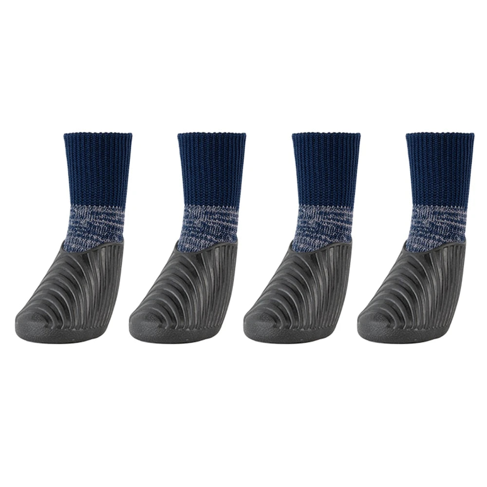 4Pcs Outdoor Dog Shoes, Paw Protector ,Comfortable ,Waterproof  ,Anti-slip For Small ,Medium ,Large Dogs and Cats