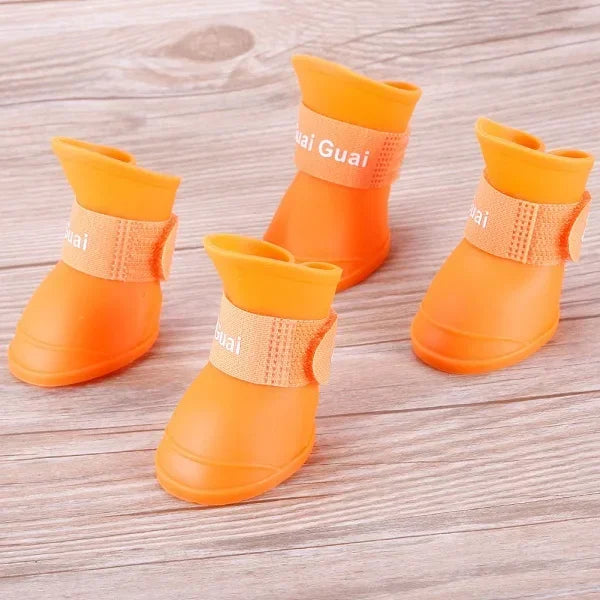 Dog Shoes,  Waterproof ,  Rain Shoes for Dogs and Puppies, Rubber Boots, Durable